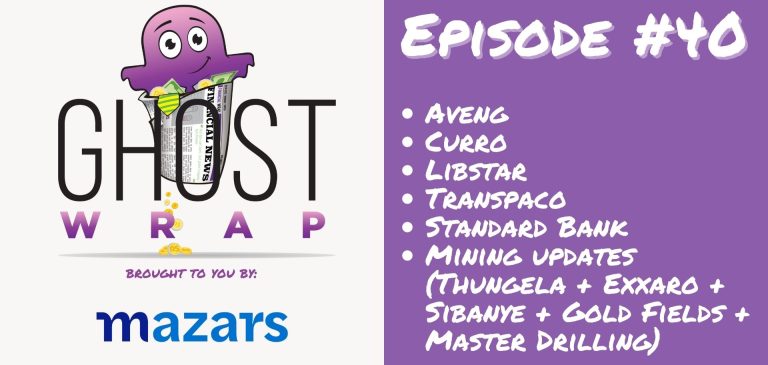 Ghost Wrap #40 (Aveng | Curro | Libstar | Transpaco | Standard Bank | Thungela | Exxaro | Sibanye | Gold Fields | Master Drilling)