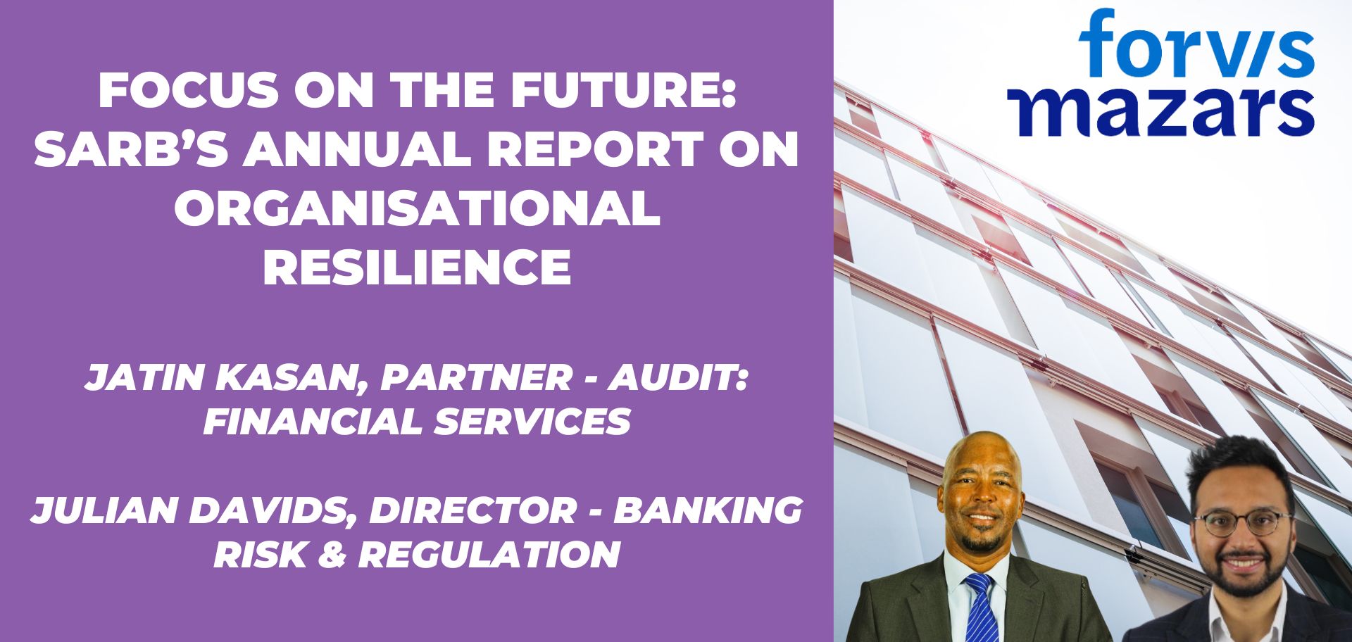 Focus on the Future: SARB’s Annual Report on Organisational Resilience