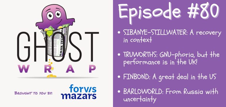 Ghost Wrap #80 (Sibanye-Stillwater | Truworths | Finbond | Barloworld)